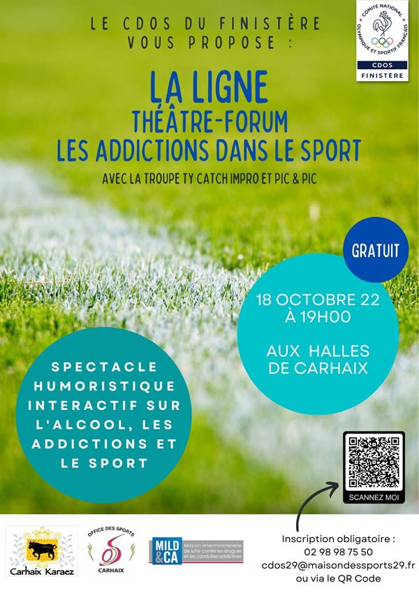 La ligne - Théâtre forum - Les addictions dans le sport - ANNULE