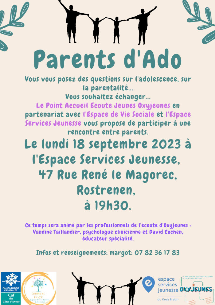 Une rencontre pour les parents d'Ado à Rostrenen