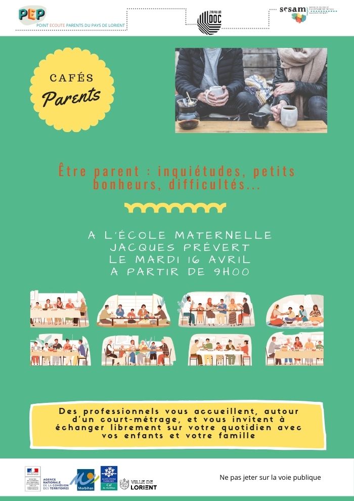 Cafés parents - École maternelle Jacques Prévert Lorient