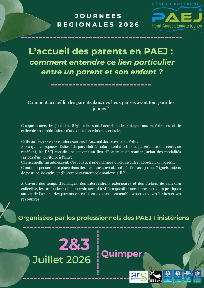 Journées régionales PAEJ 2026