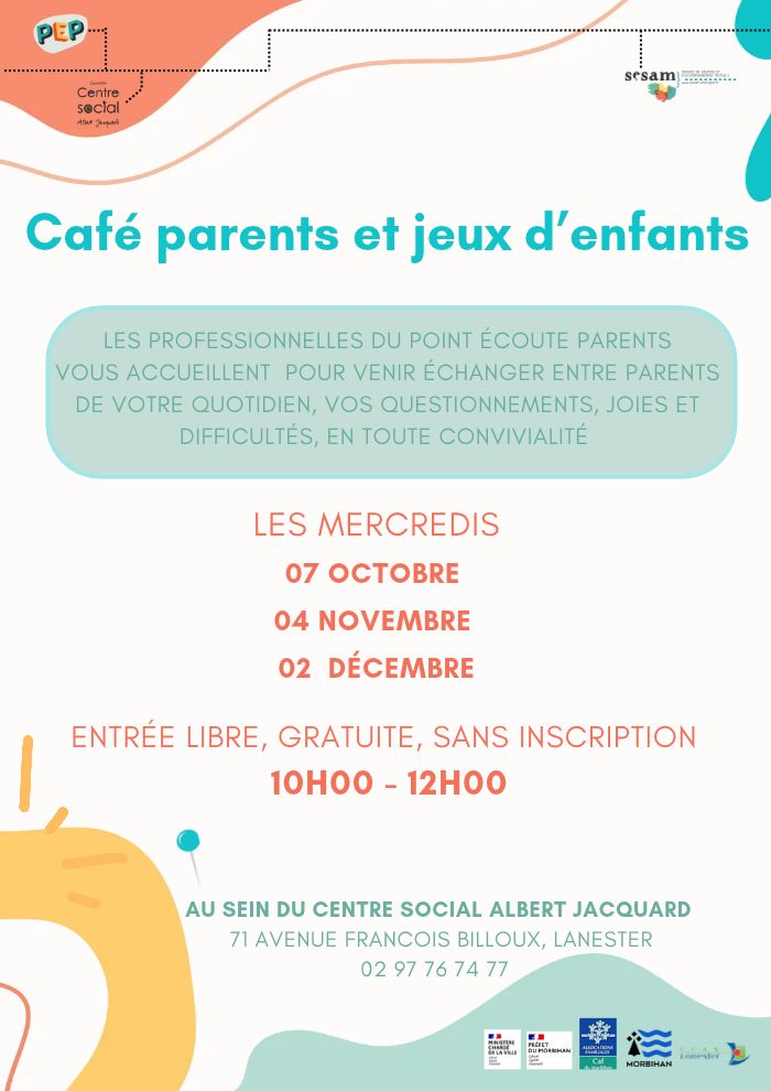 Café parents et jeux d'enfants